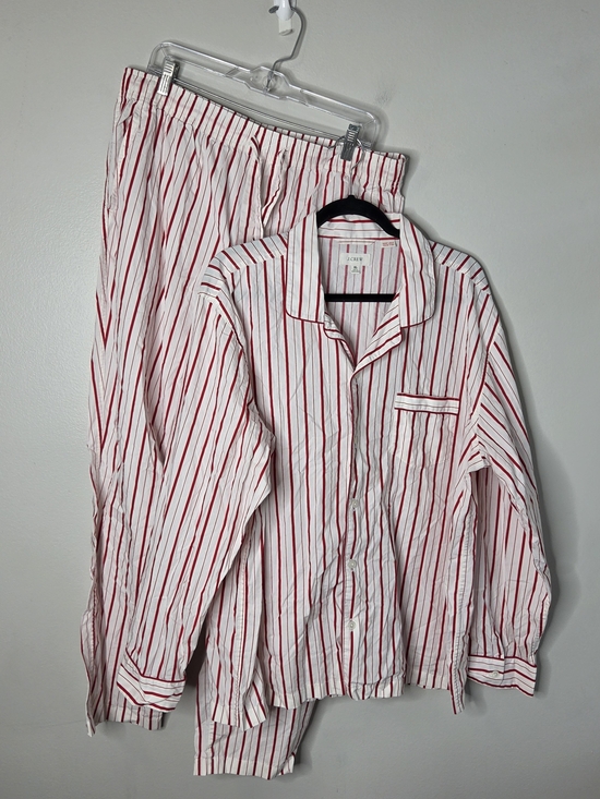 J. Crew Other - J Crew Peppermint Striped Cotton Poplin Pajama Pant Set